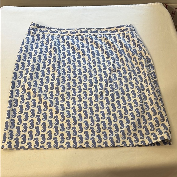 Brooks Brothers Beach/Seahorse Brooks Brothers Seahorse Print Skirt - size 12 - Picture 8 of 10